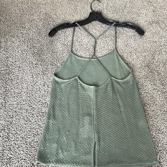 Giorgio Armani knit camisole tank top sz 42 green t back size 4ish - Picture 2 of 8